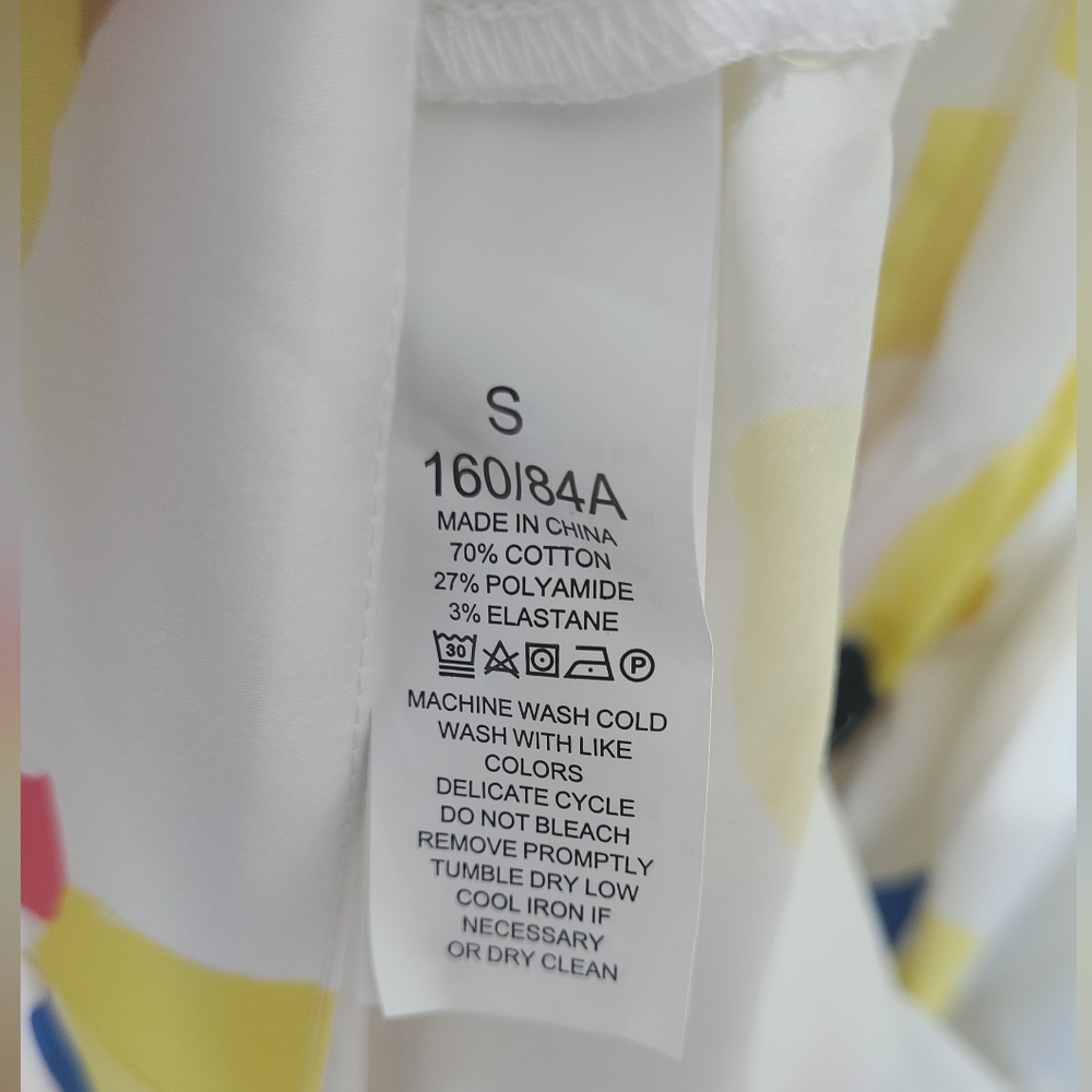 Kate Spade Lemon Zest Stretch Cotton Sleeveless Shirtdress Sz S NWT - Picture 11 of 16